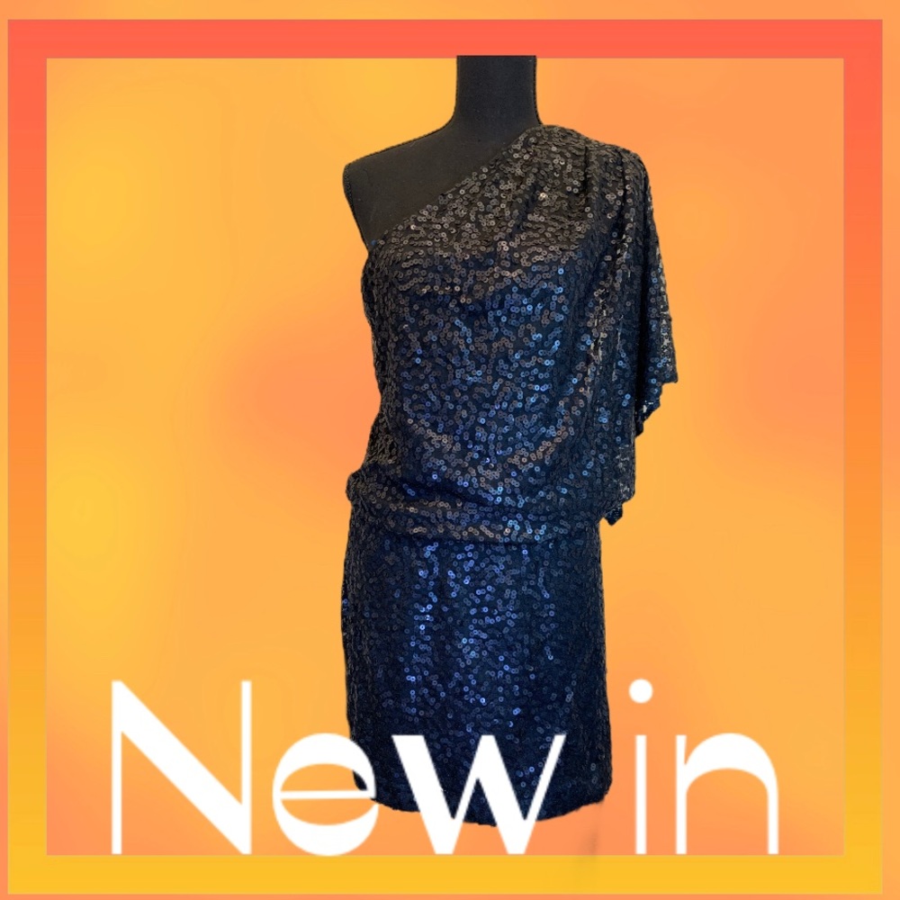 Jessica Simpson Black Sequined Dress